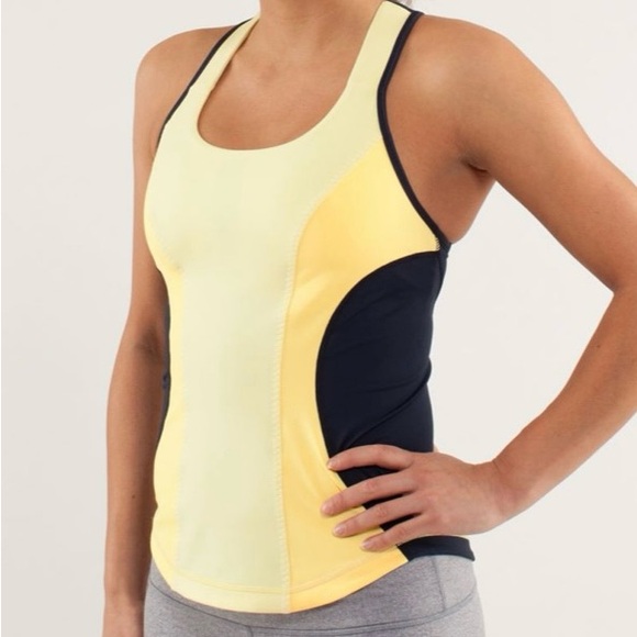 Lululemon Cardio Kick Tank
Mellow Lemon / Burning Yellow / Inkwell - Picture 6 of 9